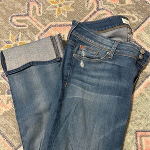 HUDSON wide cuff, flap pocket jeans